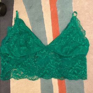 Victoria's Secret Green Lace Bralette